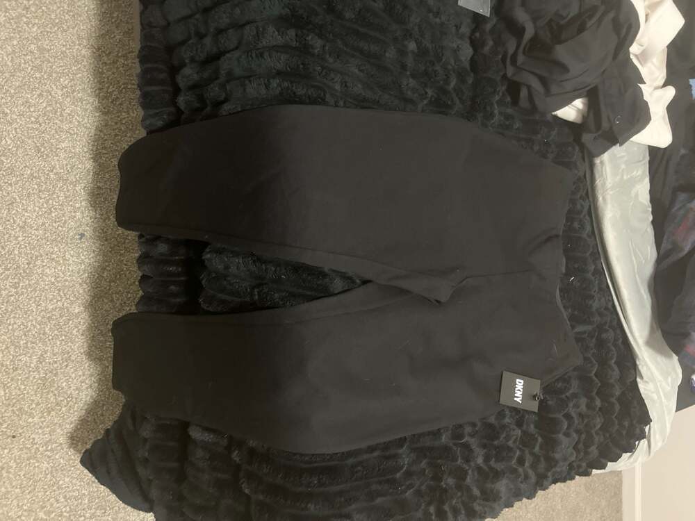 DKNY Black Logo Waistband Leggings Size S